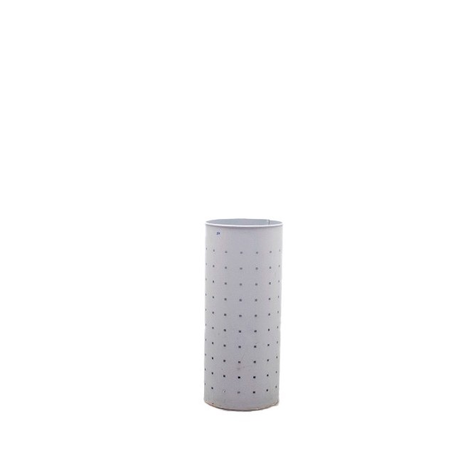 Papelera metálica gris