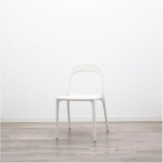 Silla colectividad polipropileno blanco