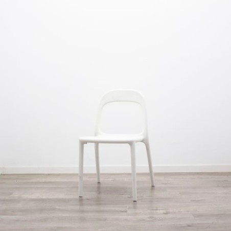 Silla colectividad polipropileno blanco