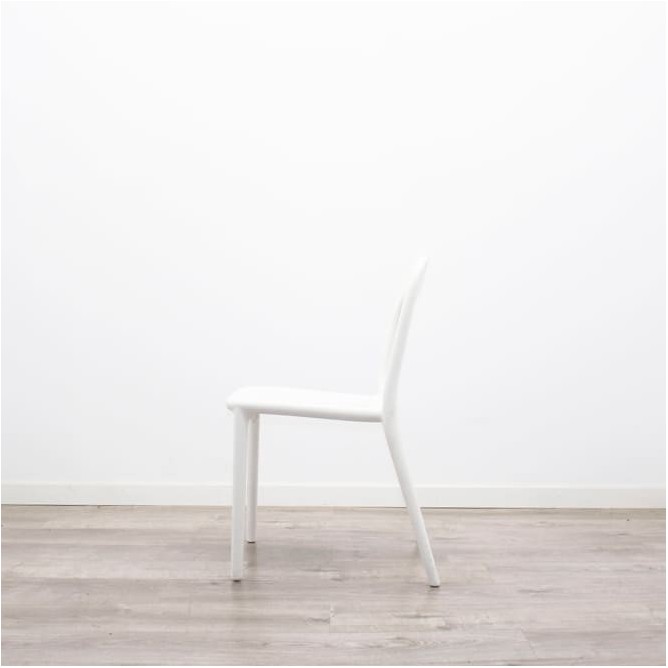 Silla colectividad polipropileno blanco