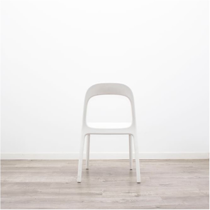 Silla colectividad polipropileno blanco