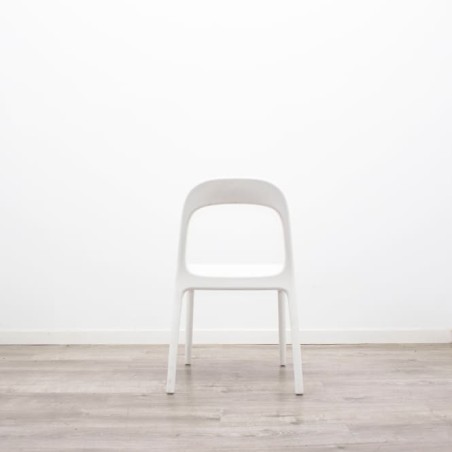 Silla colectividad polipropileno blanco