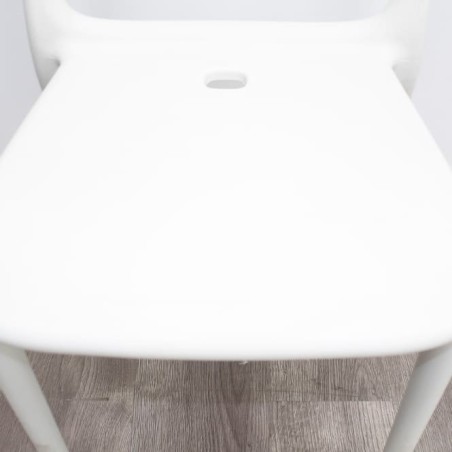 Silla colectividad polipropileno blanco