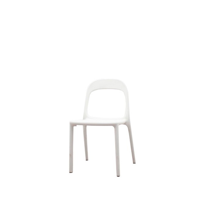 Silla colectividad polipropileno blanco