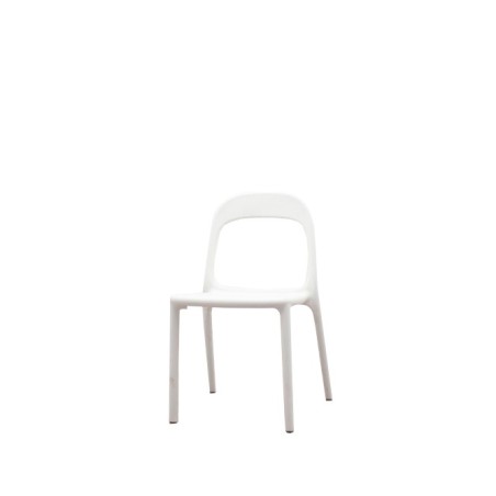 Silla colectividad polipropileno blanco