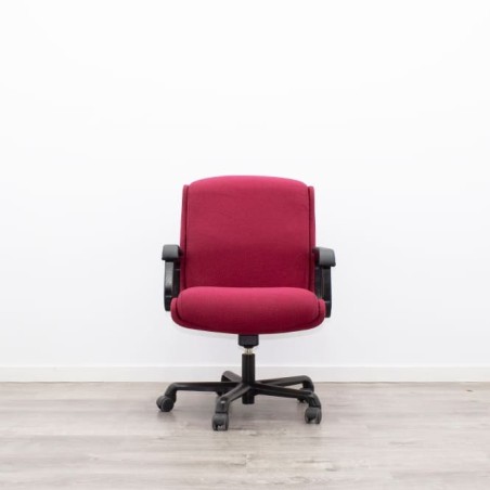 Silla confidente en tela gris claro con base patín negra - Mercaoficina