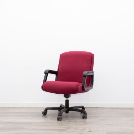 Silla confidente en tela gris claro con base patín negra - Mercaoficina