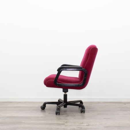 Silla confidente en tela gris claro con base patín negra - Mercaoficina