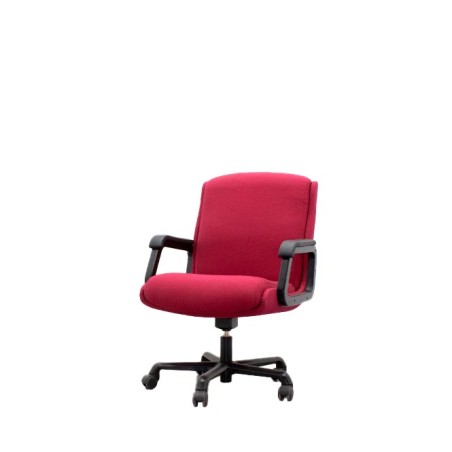 Silla confidente en tela gris claro con base patín negra - Mercaoficina