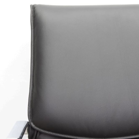 Sillón de dirección con brazos y base cromada