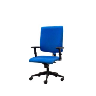 Silla operativa tapizada con brazos regulables (color a elegir)