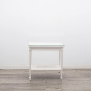 Mesa rincón clásica lacada en blanco 2