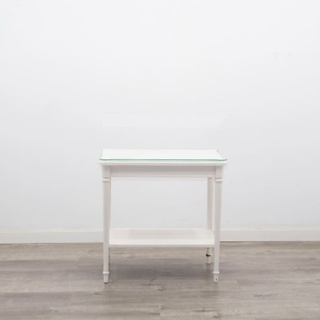 Mesa rincón clásica de madera nogal - Mercaoficina