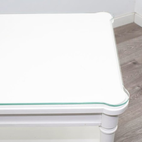 Mesa rincón clásica lacada en blanco