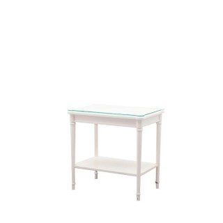 Mesa rincón clásica lacada en blanco