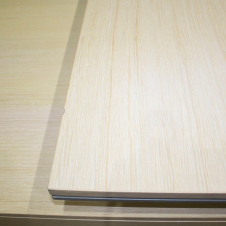 Mesa de dirección con armario pedestal y cajonera de 220cm