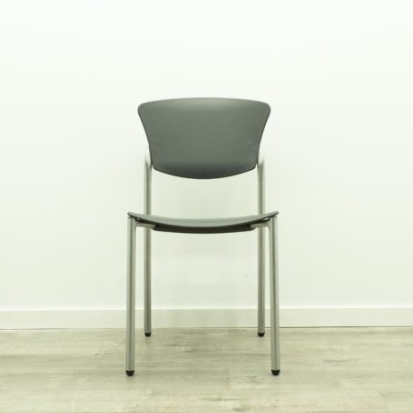 silla colectiva polipropileno gris antracita sin brazos 4 patas
