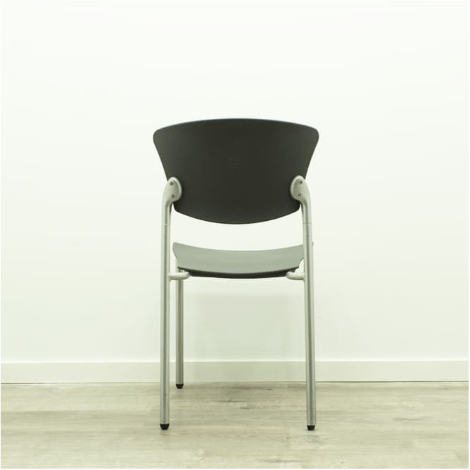 silla colectiva polipropileno gris antracita sin brazos 4 patas