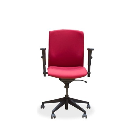 Silla operativa granate con brazos regulables