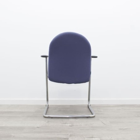 Silla confidente de FRANCH tapizado azul con brazos