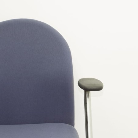 Silla confidente de FRANCH tapizado azul con brazos