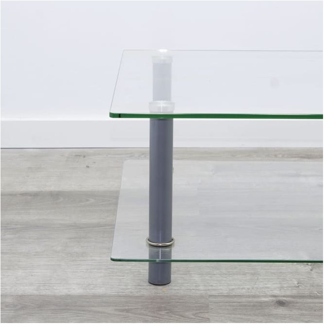 Mesa de centro de cristal 