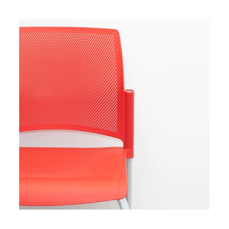 Silla colectividad pvc azul,rojo o gris estructura gris