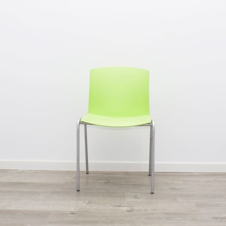 Silla colectividad verde sin brazos
