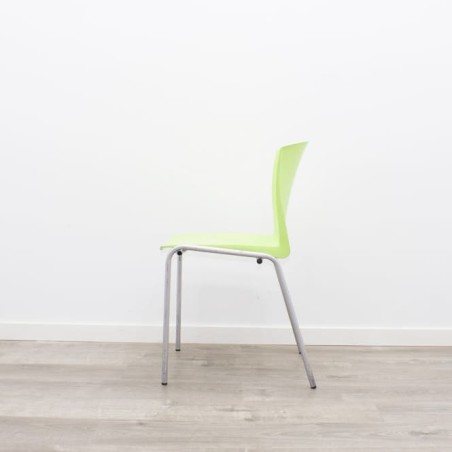 Silla colectividad verde sin brazos