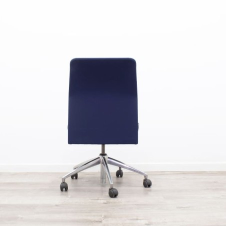 Silla operativa bicolor azul y gris