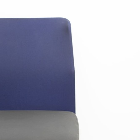 Silla operativa bicolor azul y gris