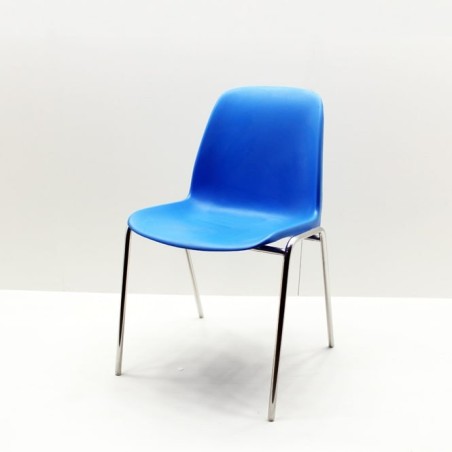 Silla colectiva pvc azul