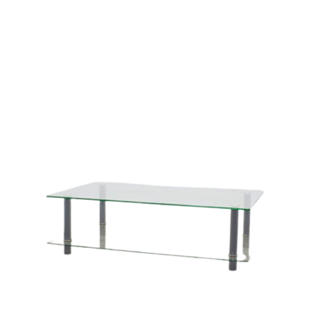 Mesa de centro de cristal