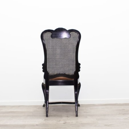 Silla clásica con pata chippendale terciopelo