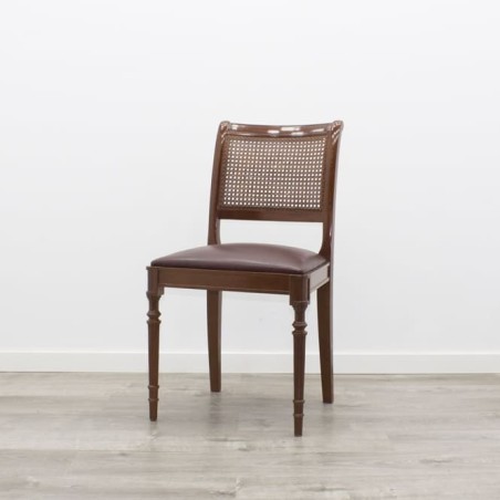Silla fija en napel burdeos
