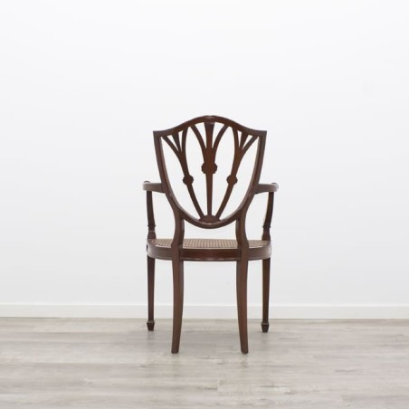 Silla todo madera con brazos