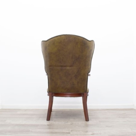 Sillón Cairo piel musgo