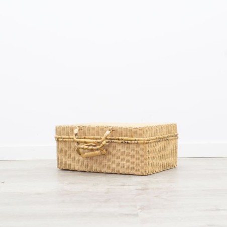 Maleta de picnic de mimbre