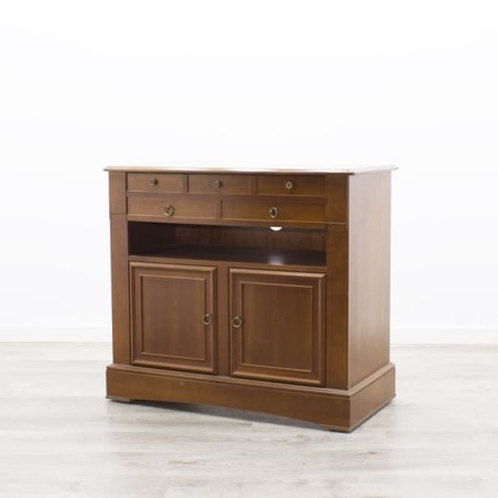 Mesa de TV en madera nogal