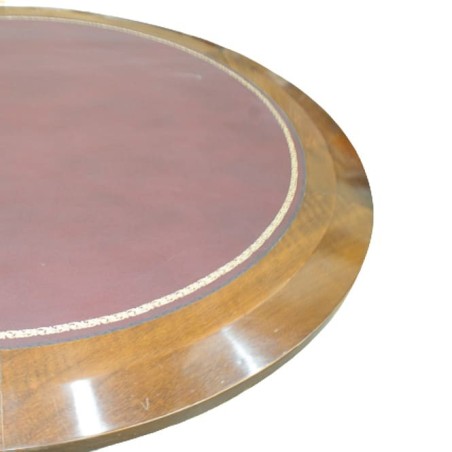 Mesa ovalada de reunión en madera