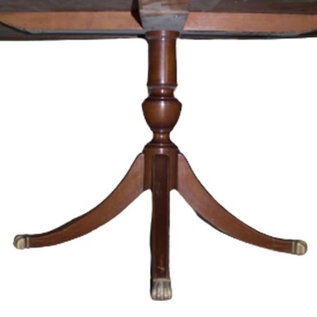 Mesa ovalada de reunión en madera