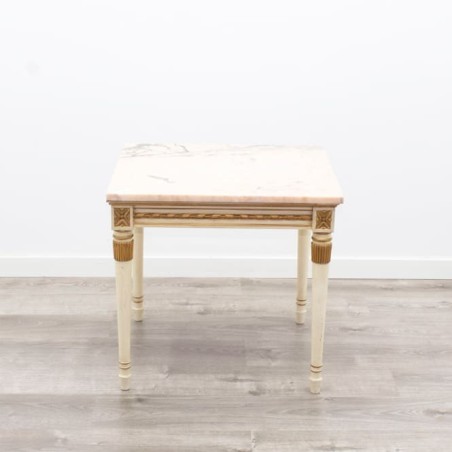 Mesa de rincón lacada blanca