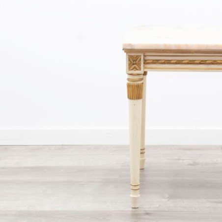 Mesa de rincón lacada blanca
