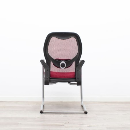 Silla confidente tapizado granate