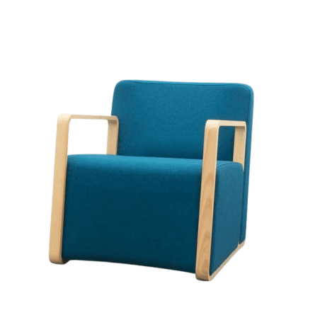 Sillones de espera sin patas en varios colores