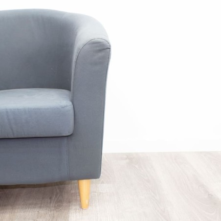 Sillón de espera gris