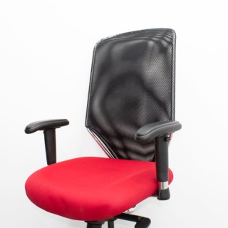 Sillón operativo con asiento rojo