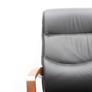 Sillón de dirección en napel negro sistema sincro