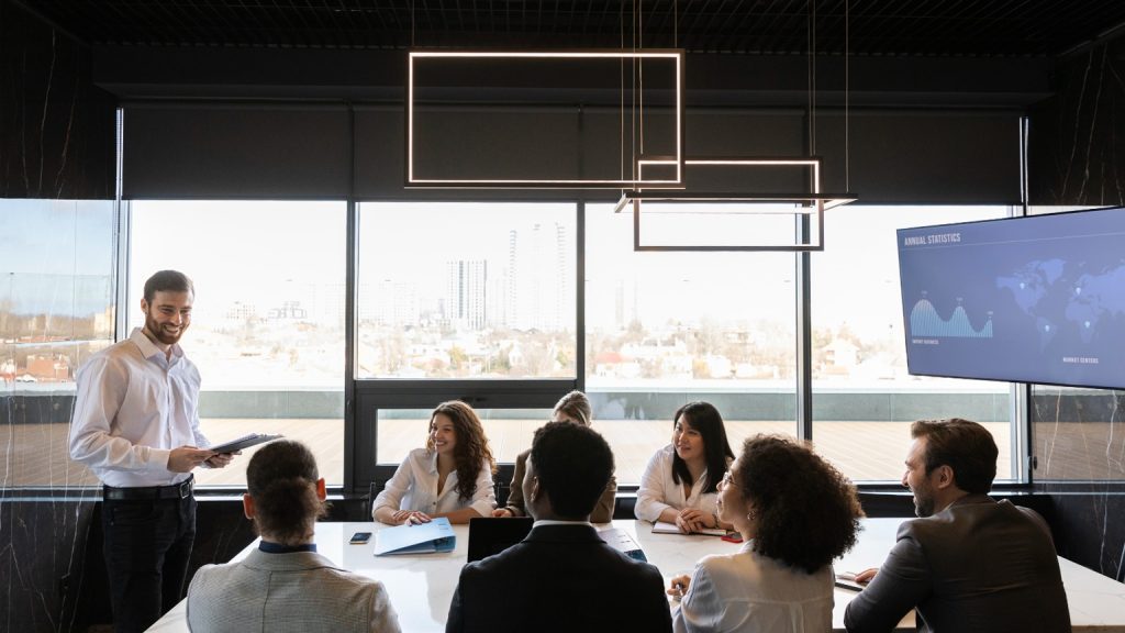 Cómo debe ser una sala de reuniones